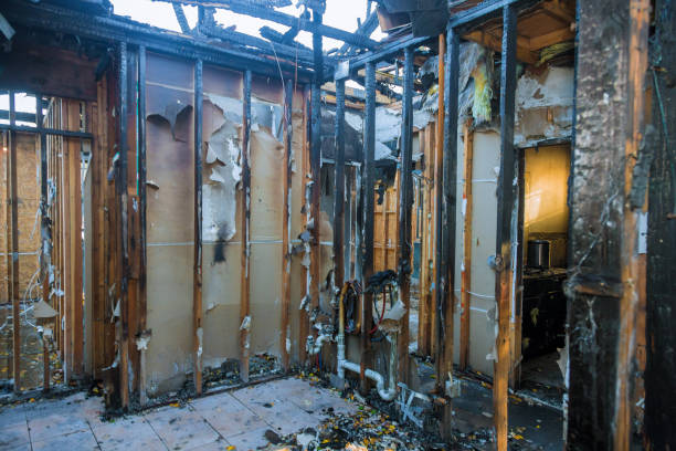Professional Fire Damage Removal technician working in Chepachet, RI